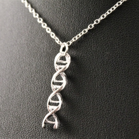 Jewelry - Silver DNA Strand Pendant Necklace/Chain